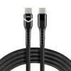 Kabel USB C-C 60W Power Delivery LED 2m – everActive CBB-2PDR, szybkie ładowanie 3A/20V z RGB