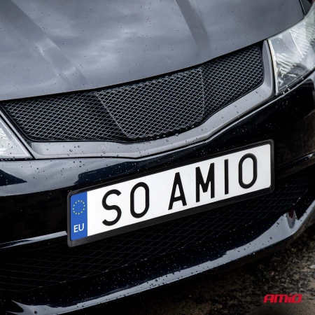 Ramka tablicy rejestracyjnej 520x110mm EU AMIO 04780