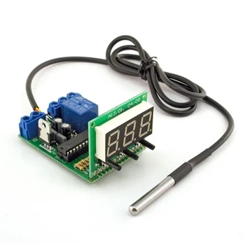 Termostat z wyświetlaczem LED - zlutowany KIT AVT 3220