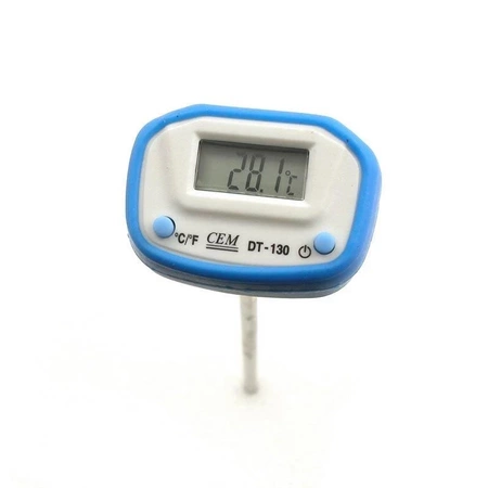Termometr bagnetowy kuchenny CEM DT-130, -40 do 250°C, sonda ze stali nierdzewnej, automatyczne wyłączanie