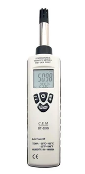 Termohigrometr CEM DT-321S, -30 do 100°C, wilgotność względna, punkt rosy, pamięć MIN/MAX