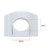 Uchwyt kabla plastikowy 42×32 mm natynkowy biały - Retro PRL