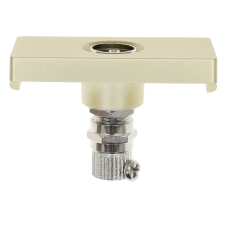 Moduł 1/2 - gniazdo antenowe TV - złoty - kompatybilny z ramkami Tawoia Glass