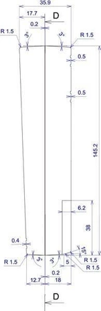 Obudowa 82x145, h=31/36mm, z miejscem na baterie, Z48