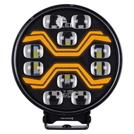 Reflektor drogowy LED samochodowy, 10 LED, 12V/24V, IP69K, L3440