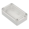 Obudowa hermetyczna ZP125.75.37JPH, 75 × 125 × 37,2 mm, ABS+PC, jasnoszara, z przezroczystym wieczkiem, Kradex