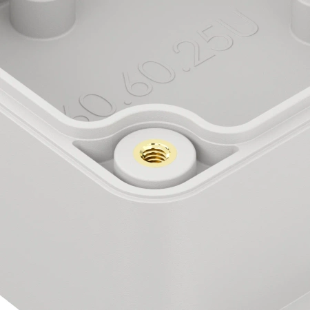 Obudowa hermetyczna z uchem ZP60.60.40 jasnoszara ABS