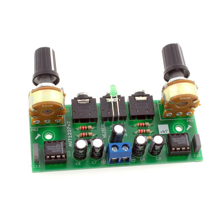 Wzmacniacz słuchawkowy stereo, 2x jack 3.5mm - zlutowany KIT AVT 1227