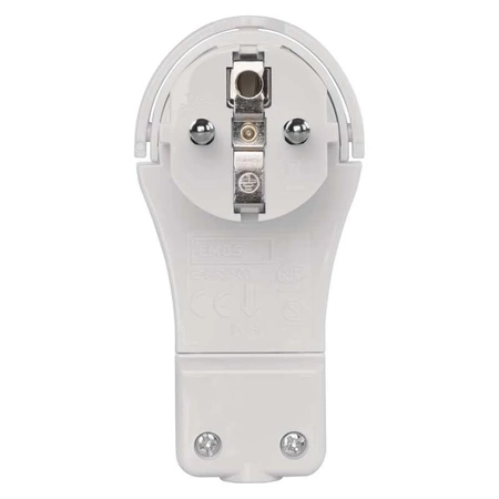 Wtyczka sieciowa 230 V, kątowa, ultrapłaska, z uziemieniem, 16 A, EMOS P0066