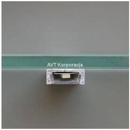 Profil MICRO-ALU, aluminium, osłonka przezroczysta, 1m