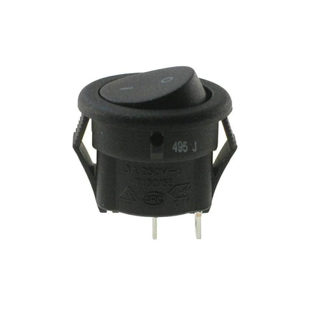 Włącznik ON-OFF klawiszowy okrągły, SPST 2P Canal
