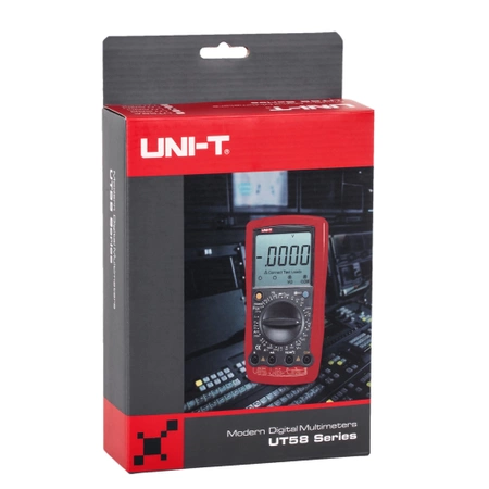 Multimetr Uni-T UT-58C, 2000 zliczeń, napięcie do 1000 V DC, pomiar temperatury i częstotliwości
