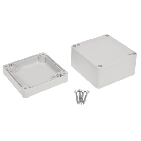Obudowa 80x82, h=55mm, ABS, jasna z uszczelką, Z111