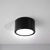 Oprawa natynkowa GX53 ceramiczna, sufitowa i ścienna, 90 × 53 mm, czarna