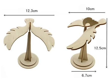 Zabawka balansująca dla dzieci - Drewniany ptak DIY - zabawka edukacyjna