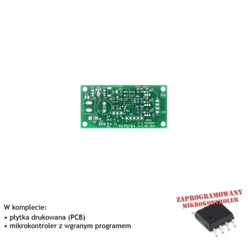 Wolnozmienny sterownik taśmy RGB - PCB i mikroprocesor do projektu AVT 5784