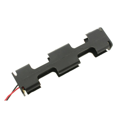 Koszyk baterii AA x4 długi z przewodami