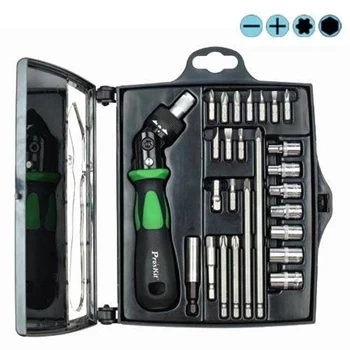 Zestaw bitów 25szt z uchwytem łamanym, Proskit SD-2314M