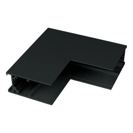 Łącznik kątowy do szyny magnetycznej pionowy natynkowy czarny M-LINE