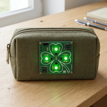 Czterolistna koniczynka LED. Zestaw DIY do nauki lutowania AVT EDU623