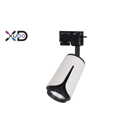 Reflektor GU10 na szynę 1-faza, biały+czarny, XUDO IK252W