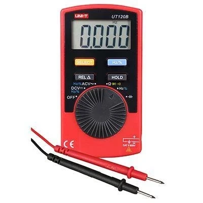 Multimetr kieszonkowy Uni-T UT-120B, 4000 zliczeń, pomiar pojemności, grubość 11 mm