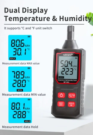 Tester temperatury i wilgotności Noyafa NF-563