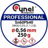 Cyna lutownicza Sn60Pb40 z topnikiem SW26, średnica 0,56 mm, szpula 250 g, Cynel