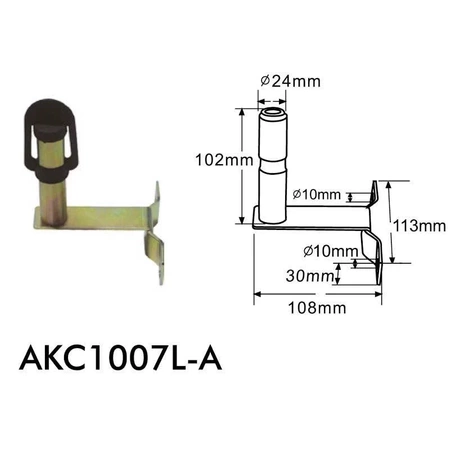 Mocowanie lampy ostrzegawczej - trzpień Microrot L (boczny)