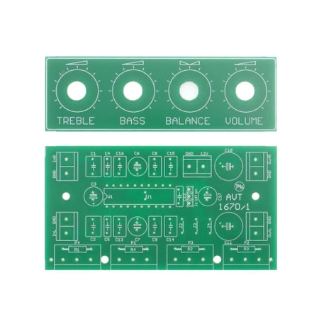 Stereofoniczny regulator barwy dźwięku - PCB's do projektu AVT1670