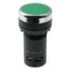 Przycisk PBS-30Bg monostabilny 1A 250V okrągły przełączny NO/NC zielony