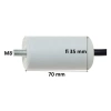 Kondensator rozruchowy do silnika 10uF 450VAC, przewody 15cm, 35x70mm