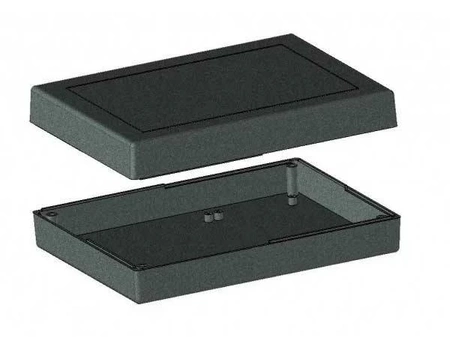 Obudowa uniwersalna Z33, 140 × 190 × 46 mm, ABS, czarna, z panelami bocznymi, Kradex