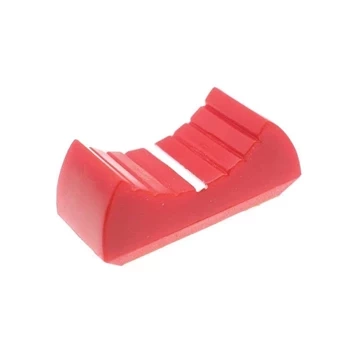 Gałka do potencjometru suwakowego - czerwona 24x11x11mm na trzpień 8mm