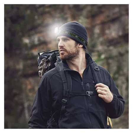 Latarka czołowa LED CREE 3W + SMD, 110 lm 850mAh ładowalna