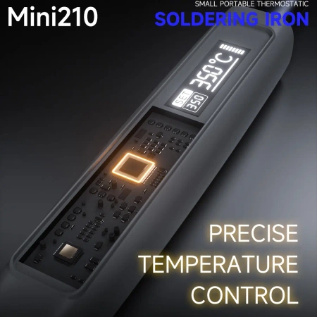 Lutownica precyzyjna Mini 210, 40 W, 180–480°C, zasilanie USB-C, groty 210, Mechanic