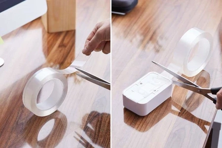 Taśma montażowa wielokrotnego użytku, transparentna, 3m