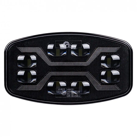 Reflektor drogowy LED samochodowy, 3 funkcje: pozycyjne, drogowe, ostrzegawcze strobo, 54W, 72 LED, L3436