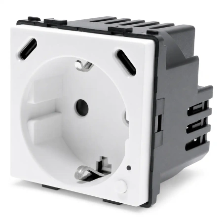 Gniazdko elektryczne Schuko z USB-C 20W z watomierzem ZigBee białe podtynkowe (moduł bez ramki) - TAWOIA Smart Home