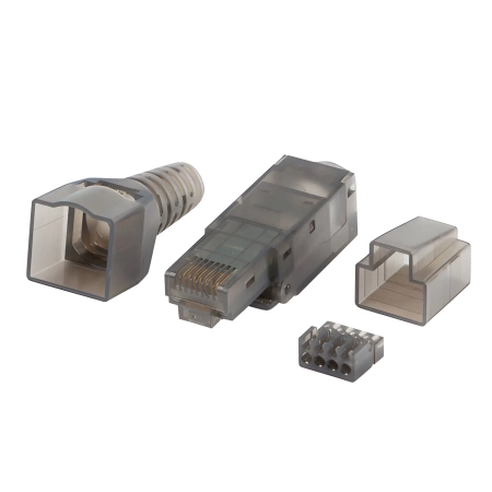 Wtyk LAN beznarzędziowy RJ45 8P8C kat 6A UTP do linki i do drutu Lanberg