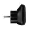 Adapter podrozny na wtyk europejski, gniazdo uniwersalne, 250 V 10 A, czarno-szary, DPM PF01EU-B