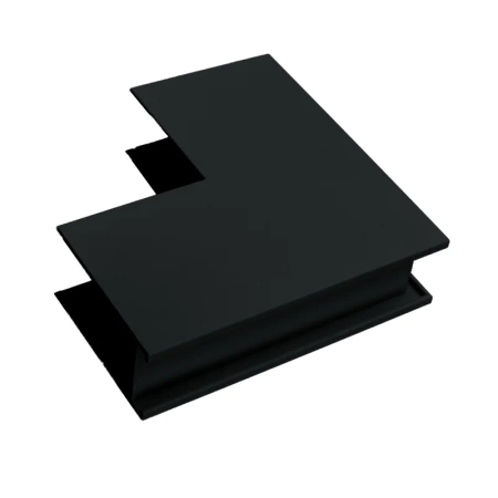 Łącznik kątowy do szyny magnetycznej pionowy natynkowy czarny M-LINE