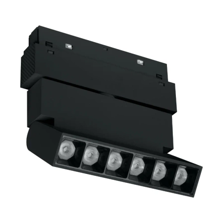 Reflektor szynowy magnetyczny liniowy regulowany 6W 480lm 4000K czarny M-LINE