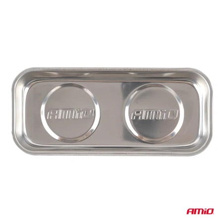 Miska magnetyczna prostokątna 150 × 65 × 27 mm ze stali nierdzewnej, AMIO-04917