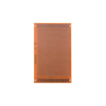 Płytka uniwersalna 9 x 15 cm, jednostronna, raster 2,54 mm, czerwona, PU12