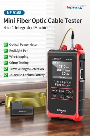 Mini tester kabli światłowodowych, Noyafa NF-916S
