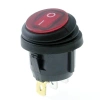 Włącznik ON-OFF uszczelniony IP65, czerwony z podświetleniem