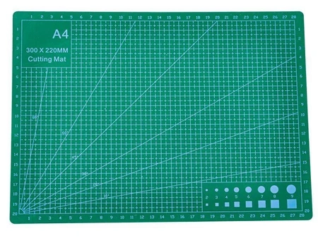 Mata modelarska do cięcia 30x22cm (A4) – samogojąca, wielowarstwowa, dwustronna, zielona KC1045