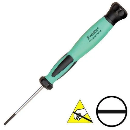 Wkrętak precyzyjny ESD płaski 2,4 mm, seria SD-083, ProsKit SD-083-S4