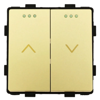 Moduł - Włącznik żaluzjowy / roletowy - złoty - Tawoia Glass